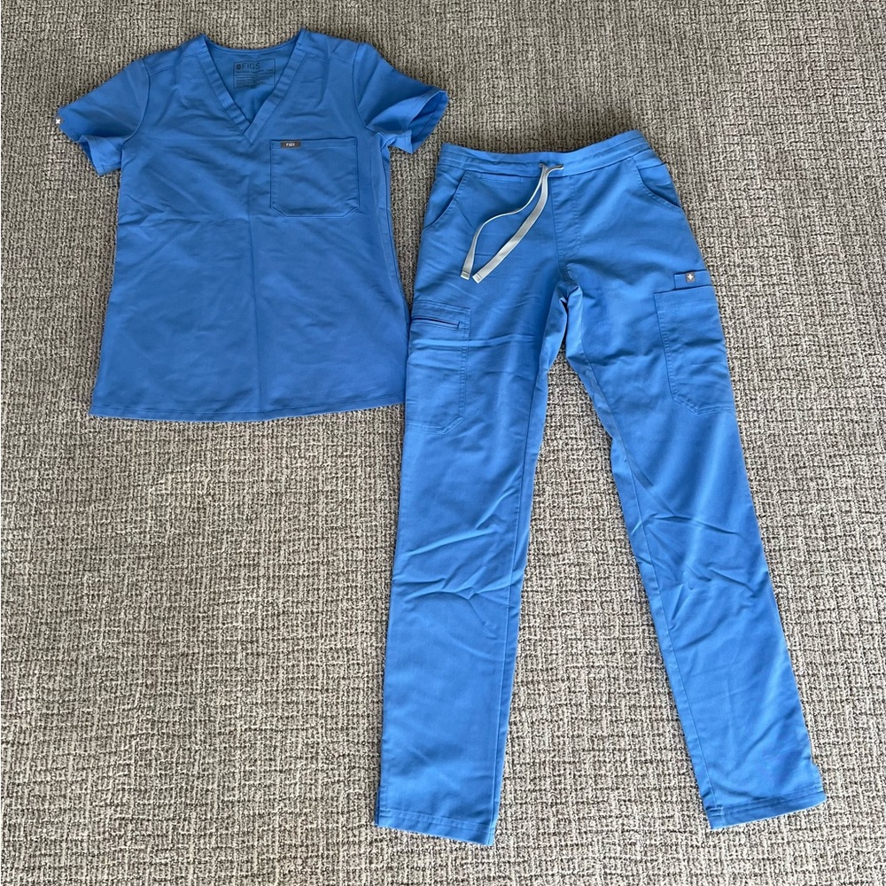 Women’s Figs Scrub Set - Ceil Blue - Size XXS